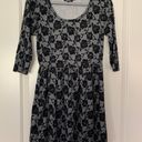 Bebop Black Lace Textured Vintage Style  Cottage Core Dress Photo 0