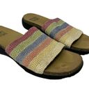 Mootsies Tootsies  Woven Slide Sandals Soft Rainbow Womens Size 9.5 Photo 6