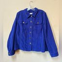 Christopher & Banks Vintage  Blue Corduroy Jacket XL Photo 0