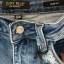 Judy Blue NWT  High Waist Frayed Slim Straight Leg Jeans 26W Photo 12