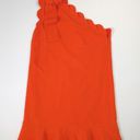 Victoria Beckham  One Shoulder Orange Dress Womens Size‎ L Short A Line Stylish Photo 8