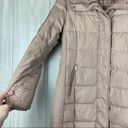 Cole Haan  Tan Faux Fur Collar Down Filled Long Line Puffer Jacket Photo 5