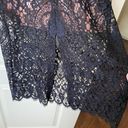 Alexis Dress Narasse Lace Sheath Ruffle Racerback Midi Wedding Black S NWT Photo 3