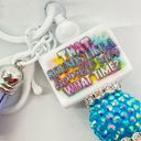 The Bar Keychain purse charm Beaded Keychain For Women,  Keychain, Silicone bead keyc Photo 4