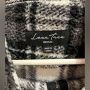 Love Tree  Size Medium Crop Plaid Sweater Zip Up Sherpa Pullover Photo 4