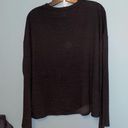 Juicy Couture  Plastisol Bell Sleeve Sweater in Pitch Black Size Large Photo 6