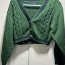 Love Tree olive Green Button Down Long Sleeve Cardigan Top Photo 3