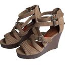 Indigo rd. Sandals Womens 8M Irkammie Brown Strappy Platform Wedge Gladiator Photo 0