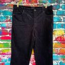 Talbots   Straight Leg Corduroy Black Pants Size 14 Photo 5