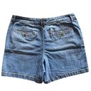 Gloria Vanderbilt -ALL AROUND SLIMMING EFFCT Jean Shorts, 2 fro t pockets. 2 back pockets, size 10, excellent condition Photo 6