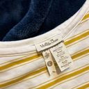 Matilda Jane  Yellow Striped Shirt with Button accents size large Photo 1