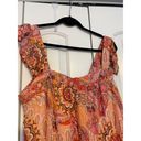 Knox Rose  Women's Flutter Short Sleeve A-Line Dress Orange Haze Floral NEW XL Photo 4