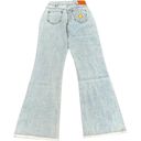 Princess Polly  Denim Flare Jeans with cute graphics Photo 7