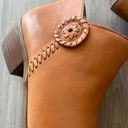 Jack Rogers  8.5 Brown Leather Floral Boots Photo 1