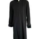 London Fog Vintage 90’s Wool  Hooded Maxi Button up Coat. Size Large Photo 0