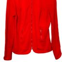 Zella  Women's Bright Orange Full Zip Funnel Neck Athletic Jacket Size Medium Photo 2