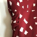 MODA INTERNATIONAL Burgundy Red White Polka Dots V Photo 2