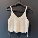Wishlist New Vici, Kendall Knit Sweater Crop Tank - Ivory - Small Photo 0