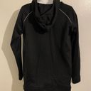 Good American  Performance 1/2 Zip & Size Zip Black Hoodie Tunic Small Photo 4