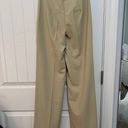 Pull & Bear High Waisted Seam Front Khaki Tailored Trouser Pants Photo 3