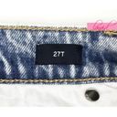 Gap NEW  Acid Wash Mini Skirt Denim Jean Stonewashed Retro 80s Vintage 27 Tall Photo 5