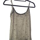 Joie  gold beige sequin tank top size XWS NWOT Photo 0