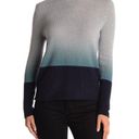 360 Cashmere NWT  Lucia Ombre Polo Misty Blue Turtleneck Sweater Size XS Photo 0