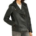 Universal Threads New Universal Thread Faux Leather Quilted Back Moto Jacket Black Size Medium Photo 0