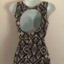 PINK - Victoria's Secret Victoria’s Secret VS Pink Tribal Skater Dress Sz S Black/Tan Cutout Back Summer Photo 1