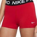 Nike Red Pro Spandex Shorts Photo 0