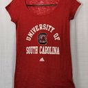 Adidas University of South Carolina red heathered tee-shirt, Women's -SMALL- Photo 2