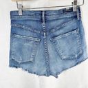 Citizens of Humanity Citizen Of Humanity Blue Denim Distressed Fray Shorts Size 25 Photo 1