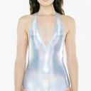 American Apparel Womens Metallic Sunsuit Halter, Large - New! Photo 1