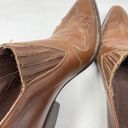 Guess Vintage  Brown Leather Western Cowboy Pointy Toe Booties Boots womens 9 Photo 5