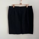 J.Jill  Black Ponte Pencil Skirt Black Medium Photo 0