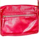 Krass&co AMERICAN LEATHER  Red Crossbody Shoulder bag with brass accents Photo 2