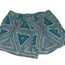 Patagonia  Turquoise Brown Triangle Aztec Print Barely Baggie 2.5” Shorts S Photo 2