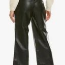 Bagatelle Collection Black Faux Leather Cropped Wide Leg Pants Photo 1