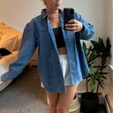 Vintage Blue NYC Thrifted  Leather Suede Jacket Photo 0