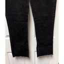 Ralph Lauren Lauren  Jeans Womens Size‎ 8P Black Denim Pants Raw Hem Crop 421506 Photo 2