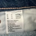 American Eagle High-Rise Patch Jean Mini Skirt Photo 2