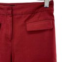 Mango  Womens Red Cropped Straight Cut Trouser Pants Photo 2