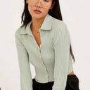 Urban Outfitters UO Skylar Button-Front Cropped Sweater Size S Photo 0