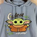 Star Wars Yoda Grogu Hoodie  Baby Womens Size XL Sweatshirt Mandalorian Graphic Photo 4