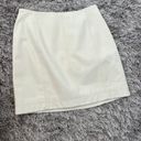 Free People White Leather Zip Skirt Photo 0