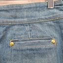 Juicy Couture  Ex Cardiff High Waist Womens Denim Skirt Crest Button Size 28 Photo 4