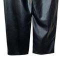 Madewell  The Petite Perfect Vintage Straight Jean Faux Leather Black Womens 25P Photo 7