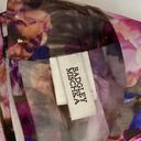 Badgley Mischka Camila Pleated Sheer Dress Size M Medium Floral Photo 4