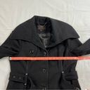 Miss Sixty  Wool Blend Women’s Medium Black Belted Coat Photo 3