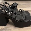 Steve Madden Black Chunky Heel Photo 0